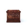 Arushi Rectangular Solid Wood Coffee Table In Teak Finish