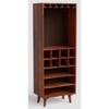Avalon Solid Wood Bar Cabinet in Teak Finish