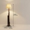 Skyline Beige Jute Floor Lamp with Beige Jute Base