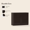 Bennis 9 Pair Shoe Rack in Dark Walnut Finish