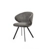 Echo Fabric Dining Chair in Grey Colour