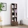Hexa Engineered Wood Bookshelf Multipurpose Storage Rack in Flower Wenge Colour