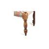 Oakville Sheesham Wood 2 Seater Maachi Bench In Assorted Multi-Colour Chindi & White Rope Canning