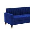 Deeplac Sectional Fabric Sofa - Navy Blue