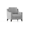 Abbey 1 Seater Fabric Sofa In Granite Weave Colour