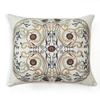 Ozaan Ivory Embroidered Linen Cushion Cover 18X18 Inches