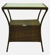Geelong Wicker Chair Brown Beige Dual Ton Finish