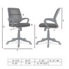 Diicea Mid Back Ergonomic Chair in Black Colour