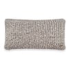 Scarlet Light Grey Medium Grey Natural Decorative Cushion Cover 12 x 20 Inches