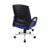 Smart Ergonomic Chair With Breathable Blue Mesh Fabric