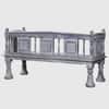 Wollman Mango Wood Bench In Grey Finish