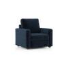 Apollo Compact Sofa Set (Colour : Cobalt, Cushion : Soft, Back Type : High Back, Seater : 3+1+1)