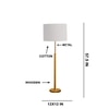 Devansh Wood & Metal Floor Lamp