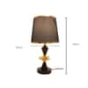 ELARE Metal Table Lamp Black-Brown Shade