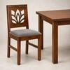 Globally Indian Vedansh Solid Sheesham Wood 6 Seater Dining Table Set 6 Chairs Grey