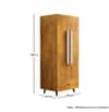 Hexa Red Wooden 2 Door Wardrobe with Drawer and Hanging Space in Giant Wood Colour