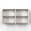 Opryt Engineered Wood Wall Mounted Two Kitchen Cabinet Rack In White Finish