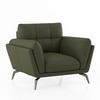 Vetra 1 Seater Leather Sofa In Olive