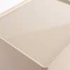 Fawn Engineered Wood Bedside Table in Cream Colour