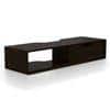Sawyer Solid Wood Wall Mounted TV Unit in Mahogany Finish