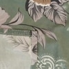 Green Floral 210 TC Mix Cotton Flat Single Bed Size Bedsheet With 1 Pillow Cover From Threads