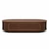 Elora Oval Sheesham Wood Accent Coffee Table in Walnut Finish