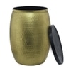 Metalsmith Metal Side Table in Gold Finish