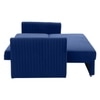 Melano 3 Seater Pull Out Sofa cum Bed  in Navy Blue Colour