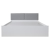 Nakuru Engineered Wood Queen Size Bed In White Finish