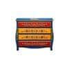 Evadne Solid Wood Hand Painted Chest Of Drawer in MultiColour
