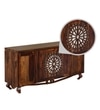 Amoga Sheesham Wood Sideboard In Provincial Teak Finish