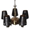 Devansh Metal Wall Mounted Lamp With Black Cotton Shade