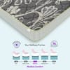 MEMOLATEX Visco Pro Memory Foam with Bamboo Charcoal fabric King Size Mattress (72 x 72 in, 5 Inches)