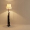 Skyline Beige Jute Floor Lamp with Beige Jute Base