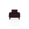 Granada Premium 1 Seater Fabric Sofa in Deep Plum Velvet Colour
