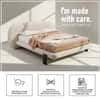 Aeris Cloudline King Size Bed in Boucle With Oak wood Frame
