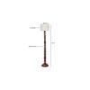 Candice Brown Cotton Shade Floor Lamp