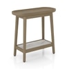 Reya Oak Wood and Toronto Side Table In Natural Beech Finish