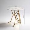 Golden Serve Side Table in Gold Colour