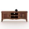 Adam Solid Wood Free Standing TV Unit in Teak Finish