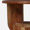 Orbit Solid Wood Side Table In Natural Finish