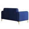 Josbert Velvet 2 Seater Sofa In  Navy Blue Colour