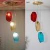 Vogue Hartwell 3 Light Multi Color Glass Pendant Light