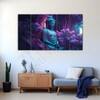 The Castle Decor Lord Buddha Meditation Wall Painting Wooden Framed 27x48 Inch (Style 21)