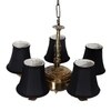 Devansh Gold Wall Mounted Lamp With Black Cotton Shade