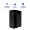 Chiyo Engineered Wood Bedside Table in Wenge Finish