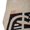 Jaipur Rugs Soft Striped Wool Dhurrie Rug Natural 6x9 ft in Antique White and Ebony colour