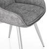 Megan Swivel Dining Chair In Grey Colour