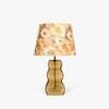 Moss Handicrafted Table Lamp in Green finish and Printed Colour