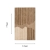 Handmade Wool Area Rug Modern Abstract Brown Beige 5 x 7 Feet Carpet
